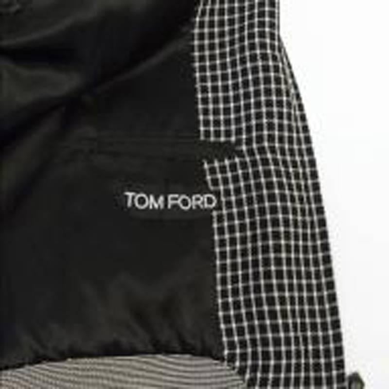 Tom Ford Monochrome Check Zip Jacket For Sale 3