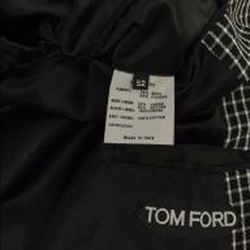 Tom Ford Monochrome Check Zip Jacket For Sale 2