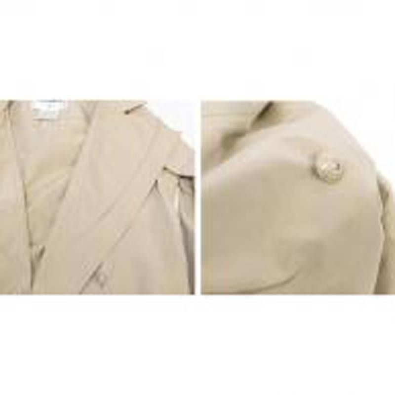 Chanel Beige Silk Trench Coat 3