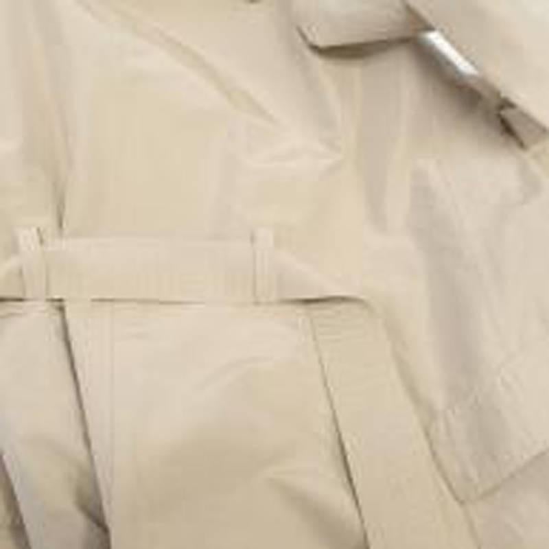 Chanel Beige Silk Trench Coat 5