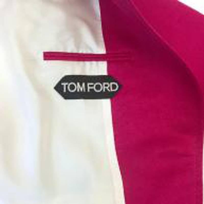 Red Tom Ford Men's Fuchsia Linen Jacket For Sale