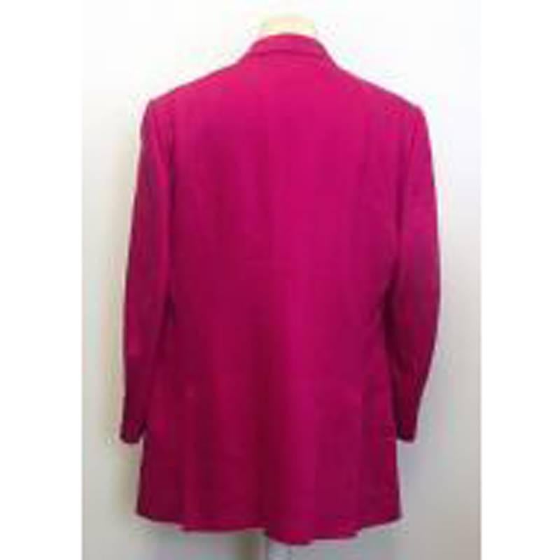 Tom Ford Men's Fuchsia Linen Jacket For Sale 3