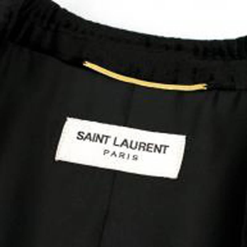 Saint Laurent Black Velvet Blazer - Size US 4 For Sale 1