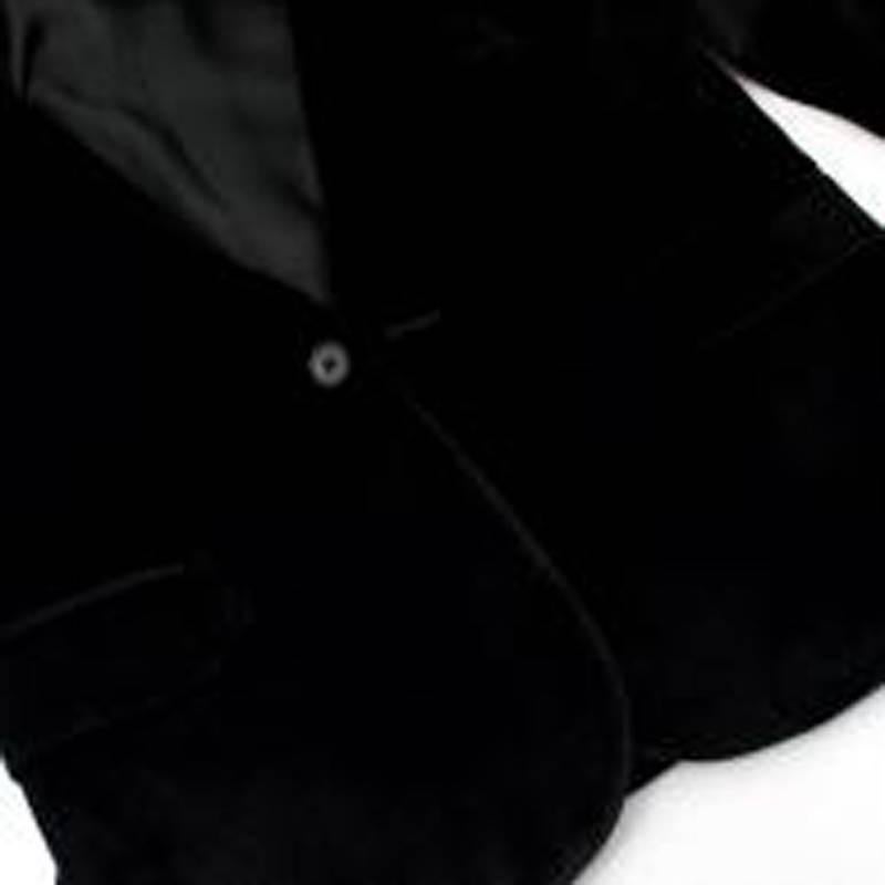 Saint Laurent Black Velvet Blazer - Size US 4 For Sale 3