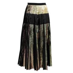 Proenza Schouler Multi Foil Printed Cloque Pleated Skirt 4
