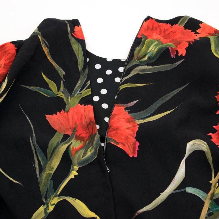 Dolce and Gabbana Black Floral Dress For Sale at 1stDibs | dolce and ...