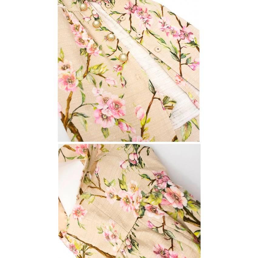 Dolce and Gabbana Floral Print Dress For Sale 1