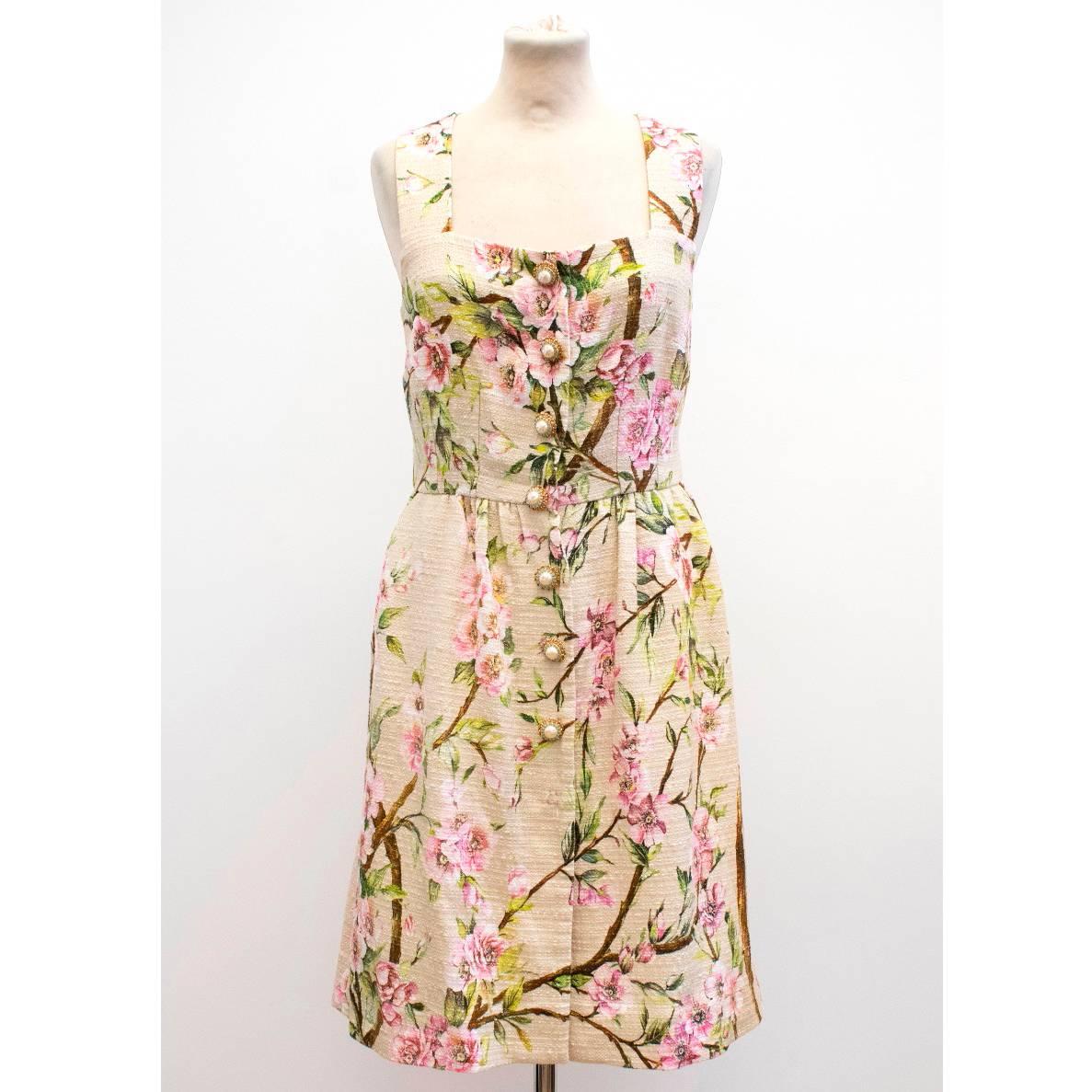 Dolce and Gabbana Floral Print Dress For Sale 2