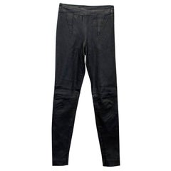 Givenchy Black Leather Trousers
