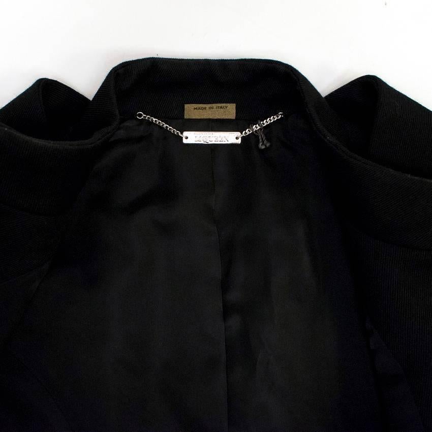 Alexander McQueen Black Military Style Jacket For Sale 2