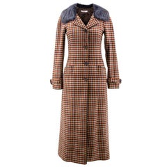 Prada Multicolored Check Coat 9