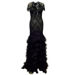 Belville Sassoon Black Evening Gown