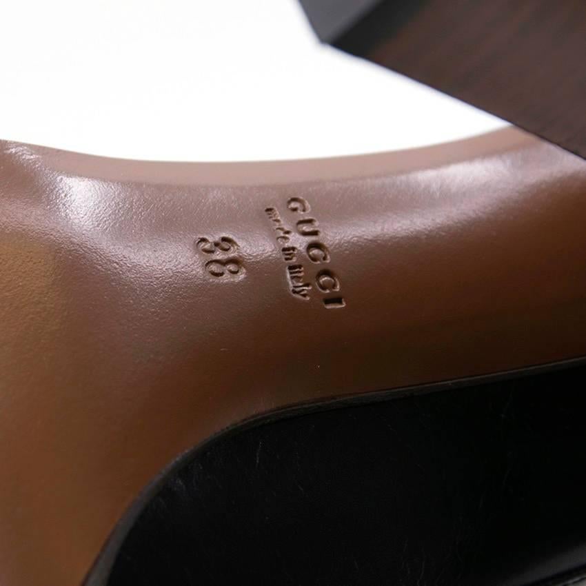 Gucci Alyssa Stud Moccasin Heels For Sale 3