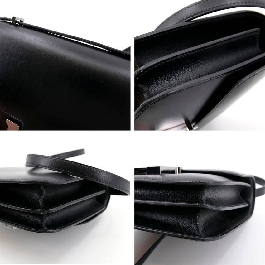 Hermes Constance Box Black Leather Bag For Sale 3