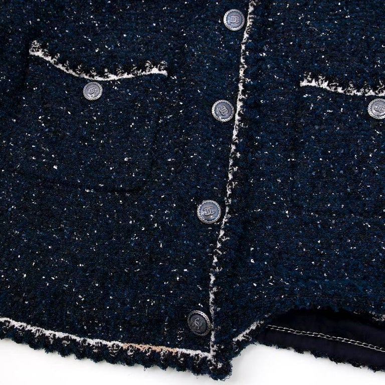 Chanel Tweed Short Sleeve Jacket For Sale at 1stDibs chanel short sleeve tweed jacket