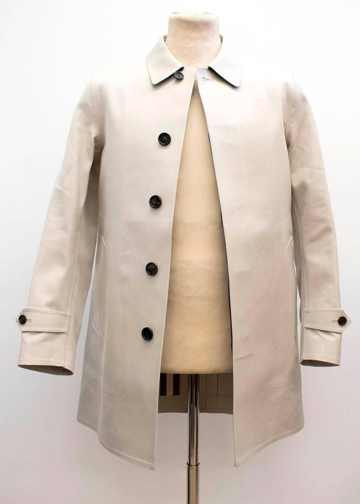 Burberry Stone Trench Coat For Sale at 1stDibs