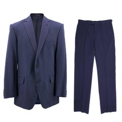 Richard James Savile Row Men's Blue Seersucker Suit 12