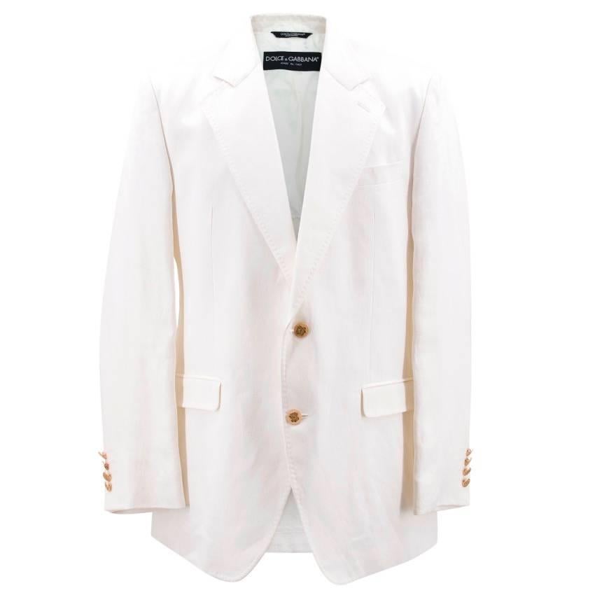 Dolce & Gabbana White Jacket For Sale