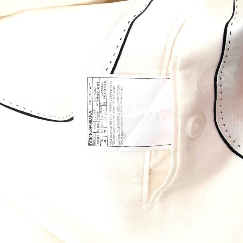 Dolce & Gabbana White Jacket For Sale 4