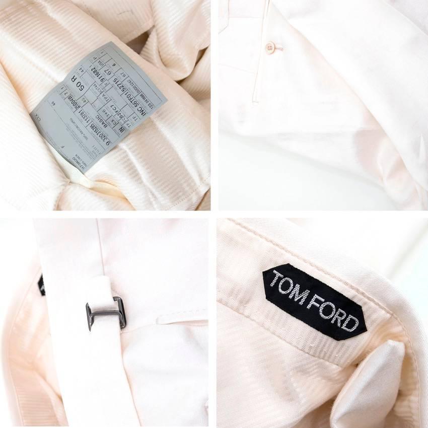 Tom Ford Cream Linen Suit For Sale 2