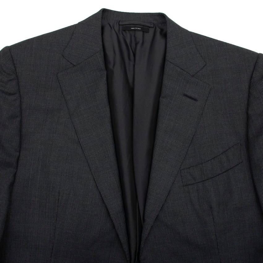 Tom Ford Men's Grey Stripe Suit For Sale 2