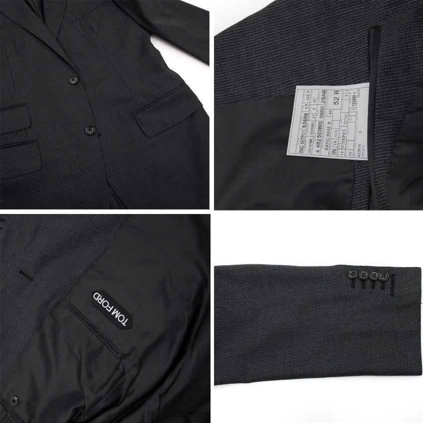 Tom Ford Men's Grey Stripe Suit For Sale 4