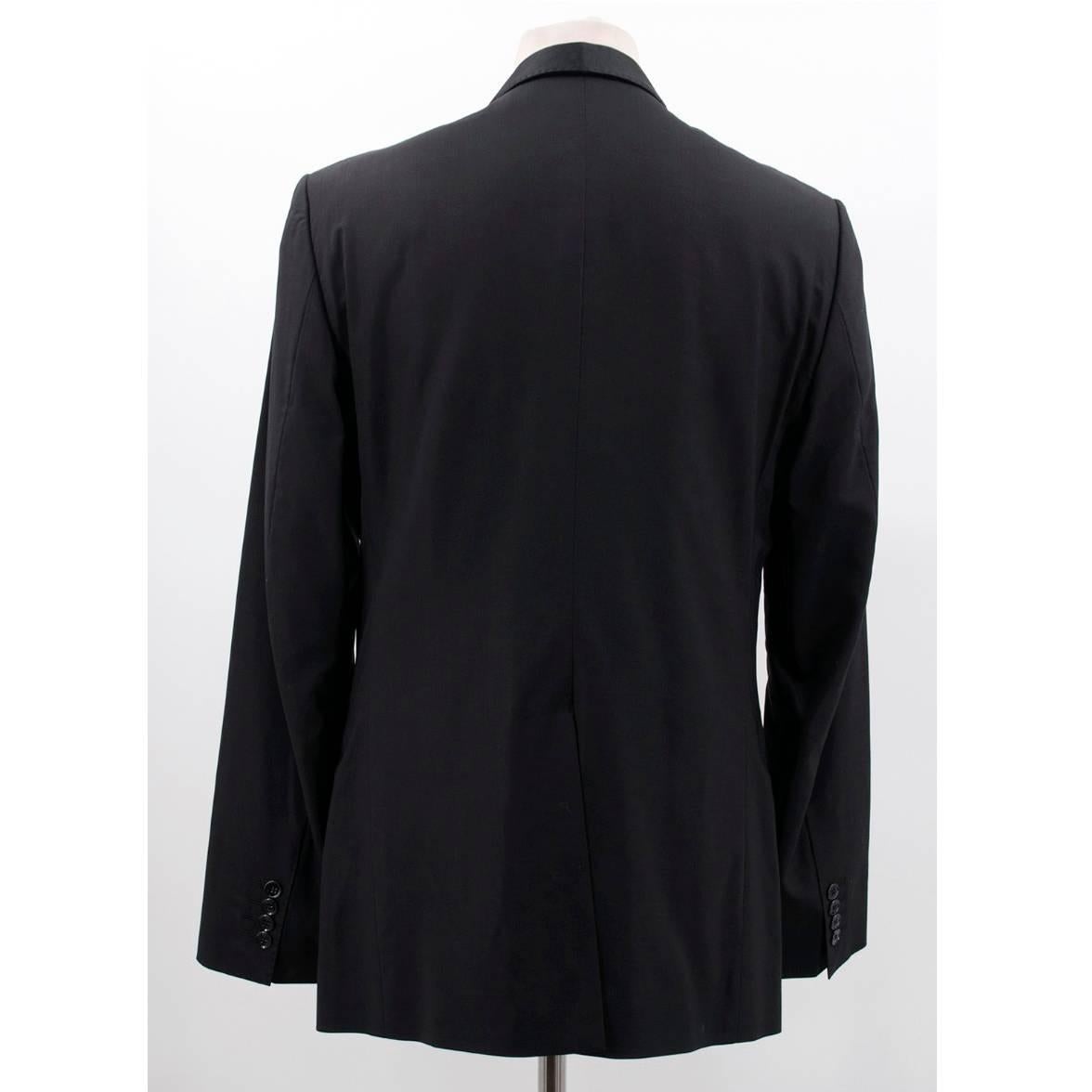 Men's Dolce & Gabbana Black Tuxedo Jacket For Sale