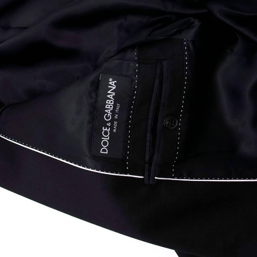 Dolce & Gabbana Black Tuxedo Jacket For Sale 3