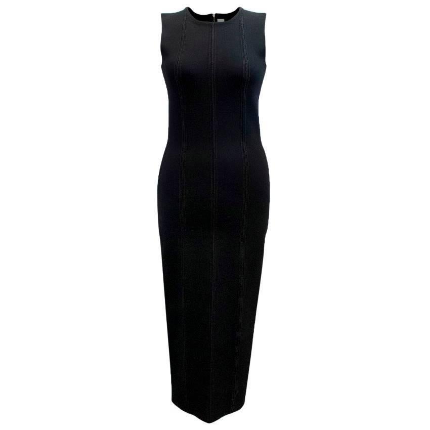 Victoria Beckham Black Midi Dress For Sale