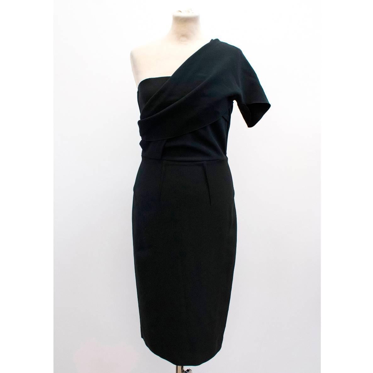 Women's Roland Mouret Black One Shoulder Dress For Sale