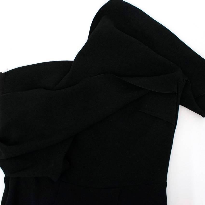 Roland Mouret Black One Shoulder Dress For Sale 3