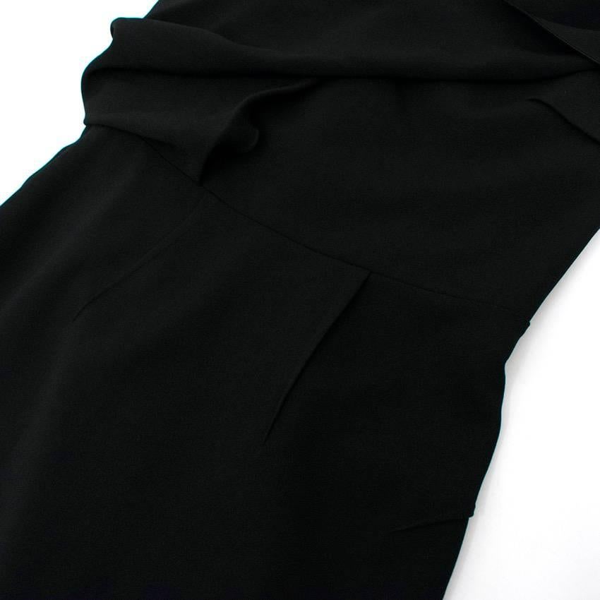 Roland Mouret Black One Shoulder Dress For Sale 4