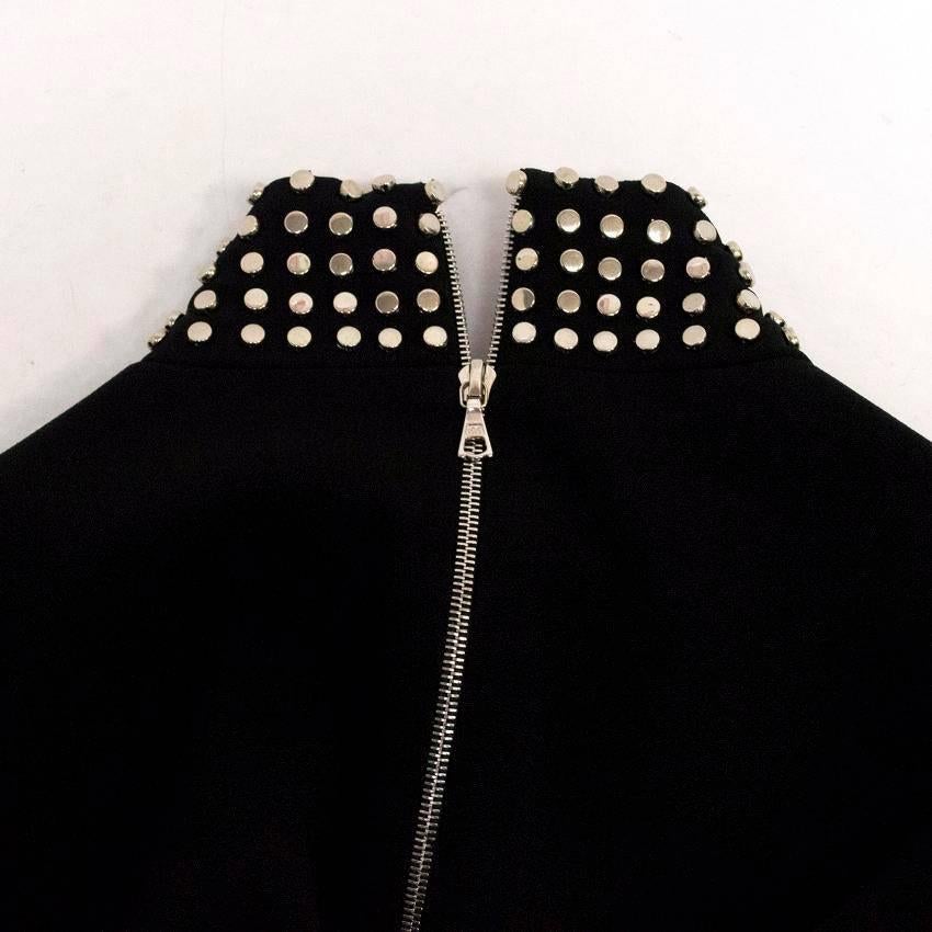 David Koma Black Studded High-neck Dress In New Condition For Sale In London, GB
