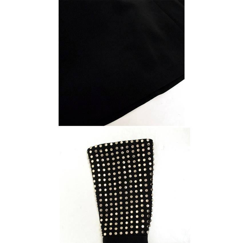 David Koma Black Studded High-neck Dress For Sale 2