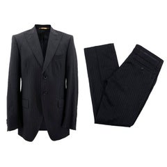 Dolce & Gabbana Black Pinstripe Suit