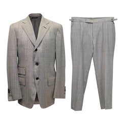 Tom Ford Grey Wool Check Two Piece Suit 7