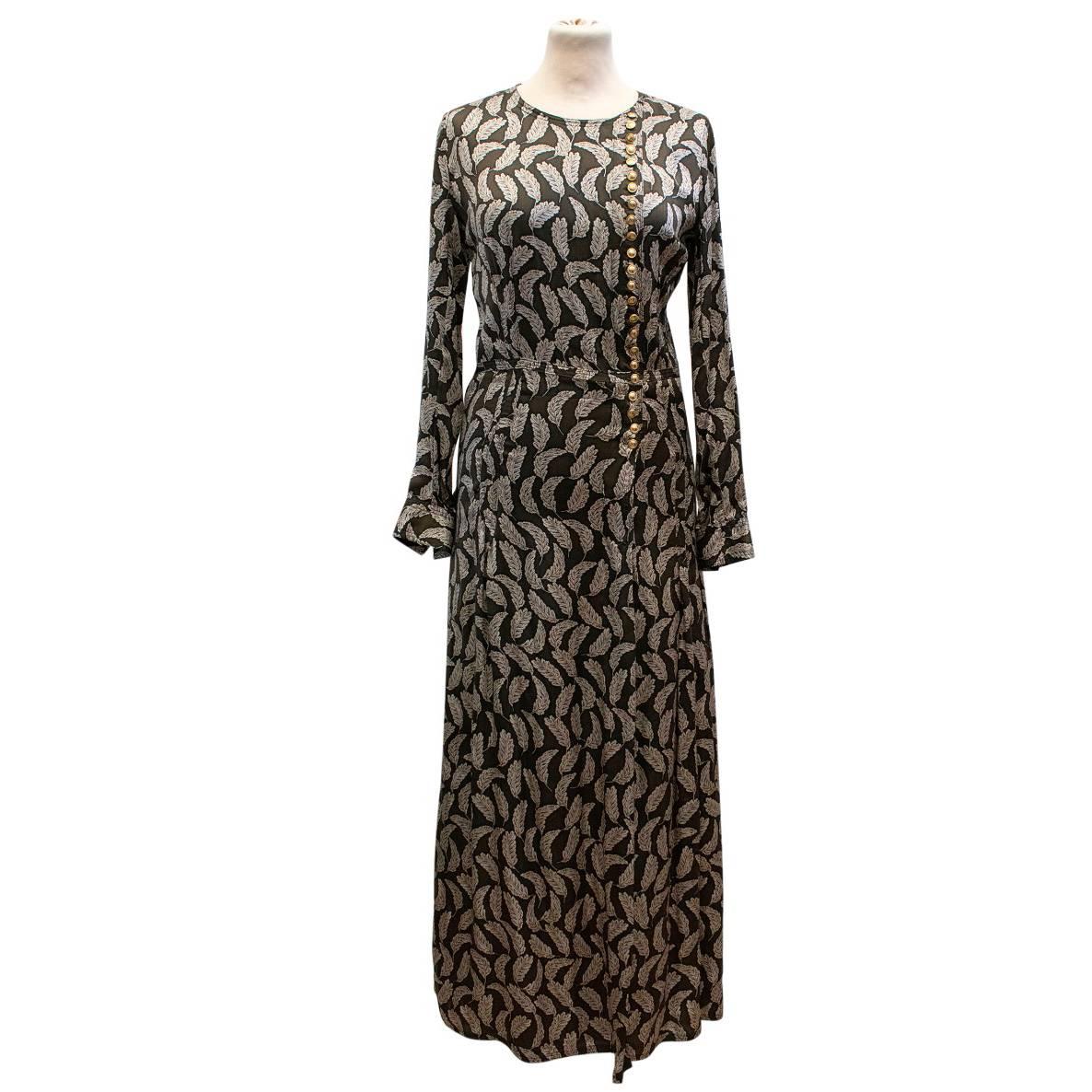Burberry Prorsum Print Silk Dress In New Condition In London, GB