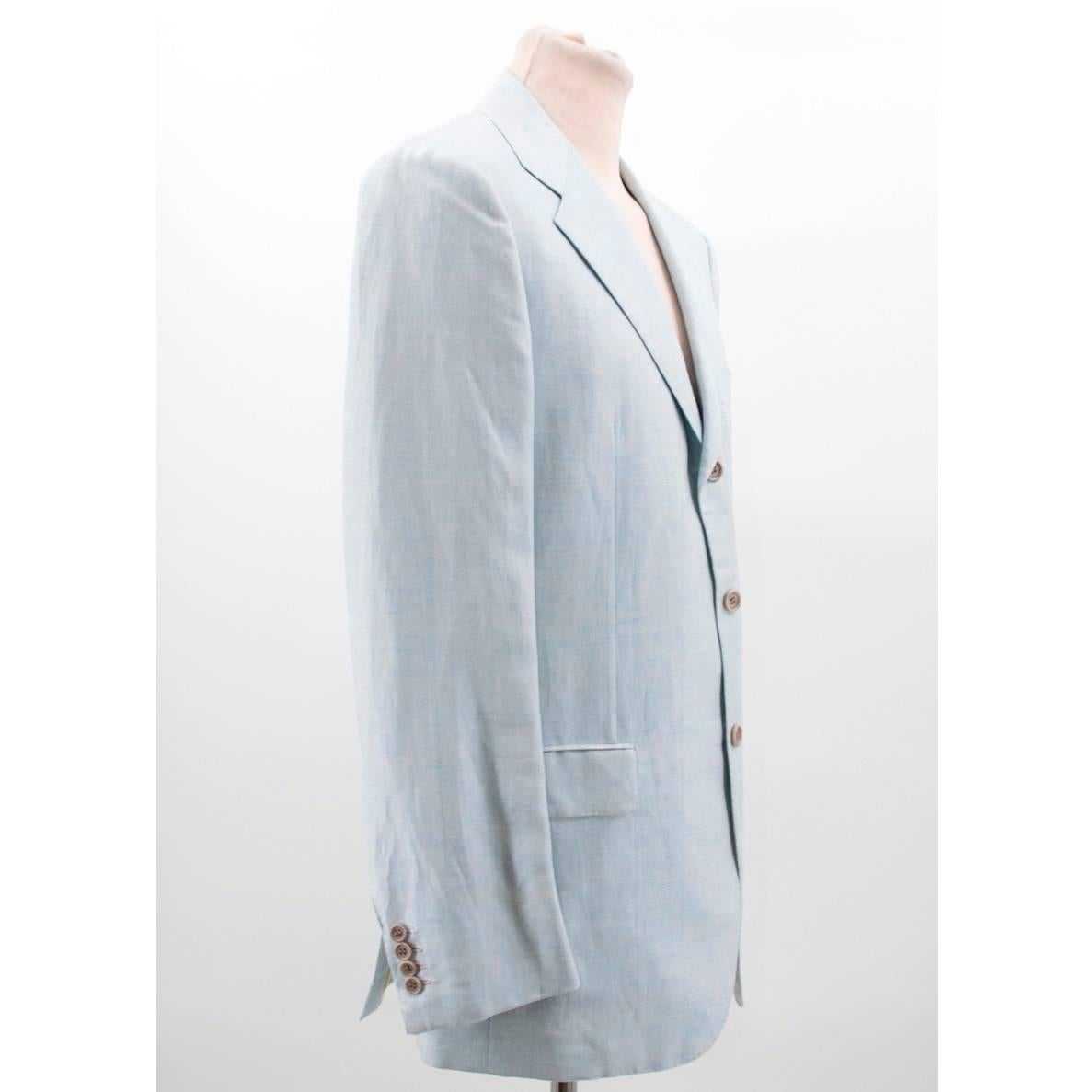 Kiton Men's Cashmere Blue Suit In New Condition For Sale In London, GB
