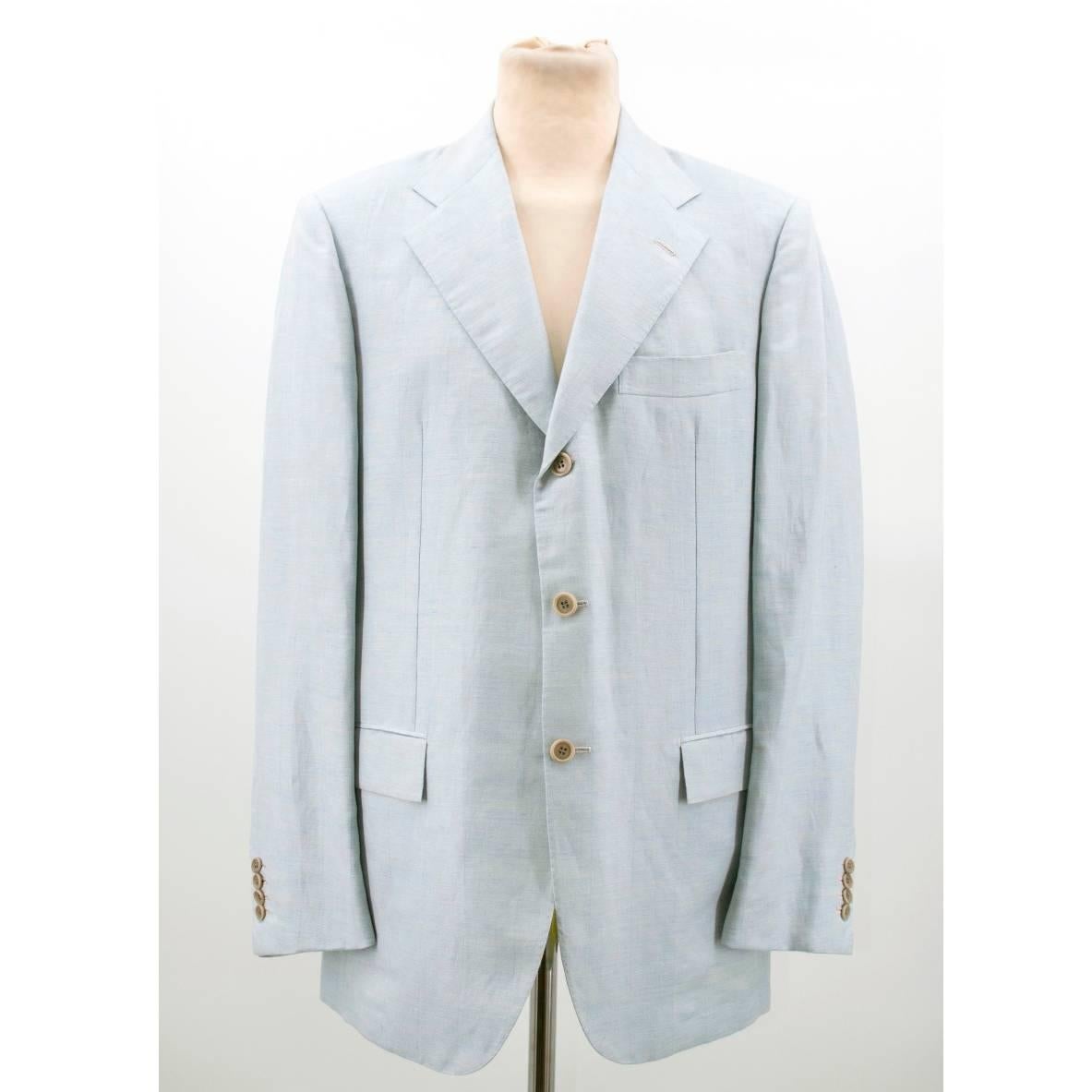 Kiton Men's Cashmere Blue Suit For Sale 1