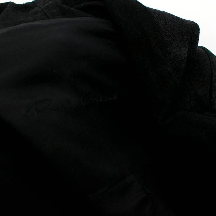 rick owens blister leather biker jacket