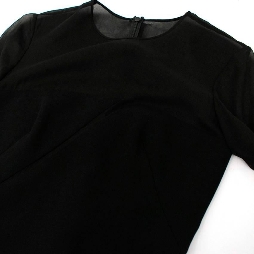 Emilio Pucci Black Sheer Midi Dress For Sale 3