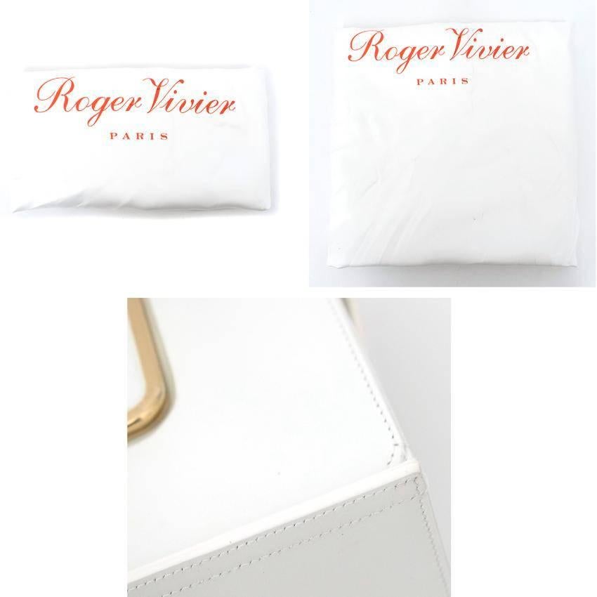 Roger Vivier White Shoulder Bag For Sale 3