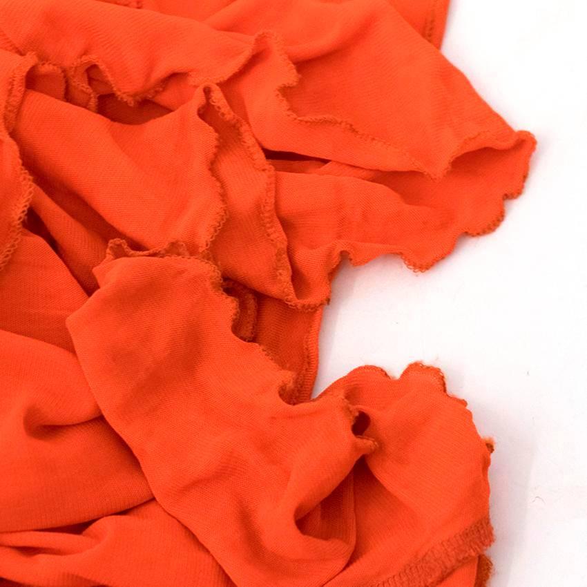 Women's Roberto Cavalli Orange Gown US 6 For Sale