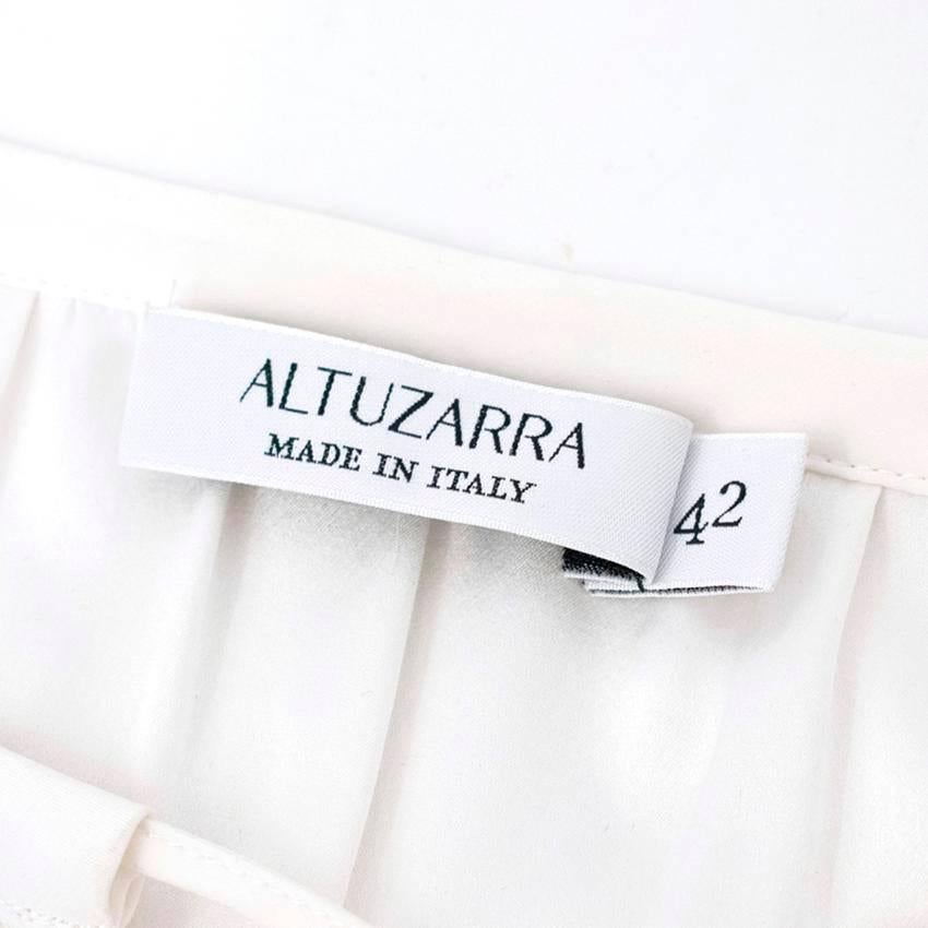 Women's Altuzarra White Silk Embroidered Dress For Sale