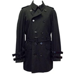 Burberry Black Trench Coat 4
