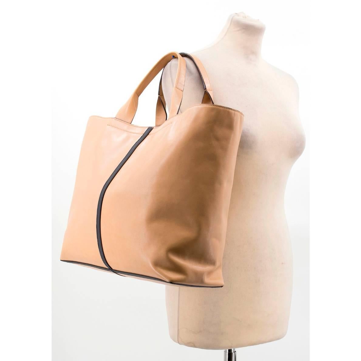 Reed Krakoff Tan Track Shopper Tote For Sale 1