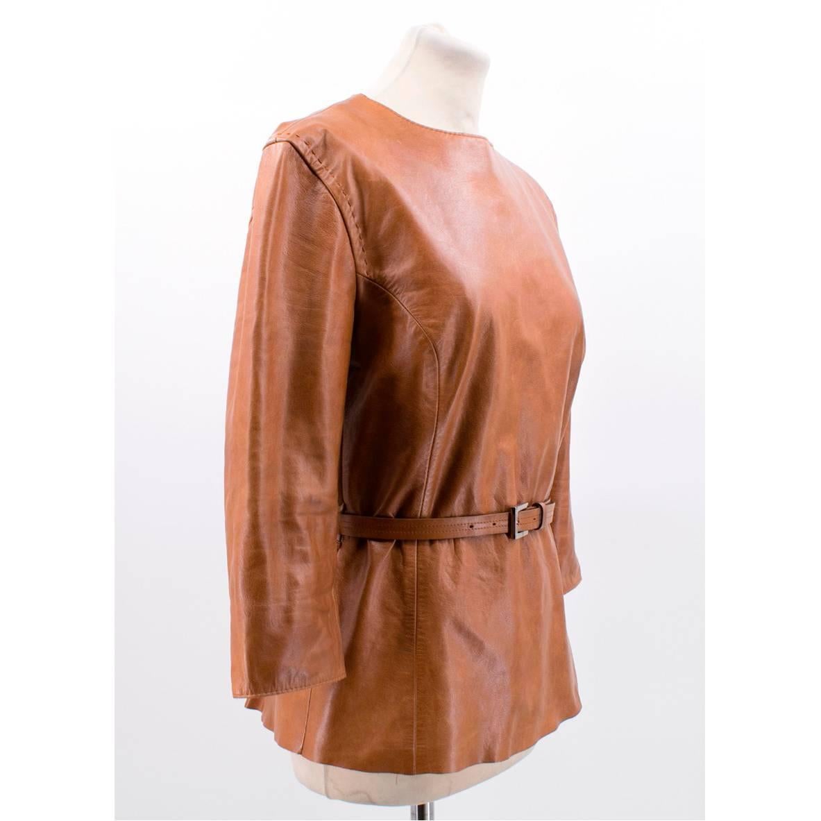Gianfranco Ferre Leather Top For Sale 2