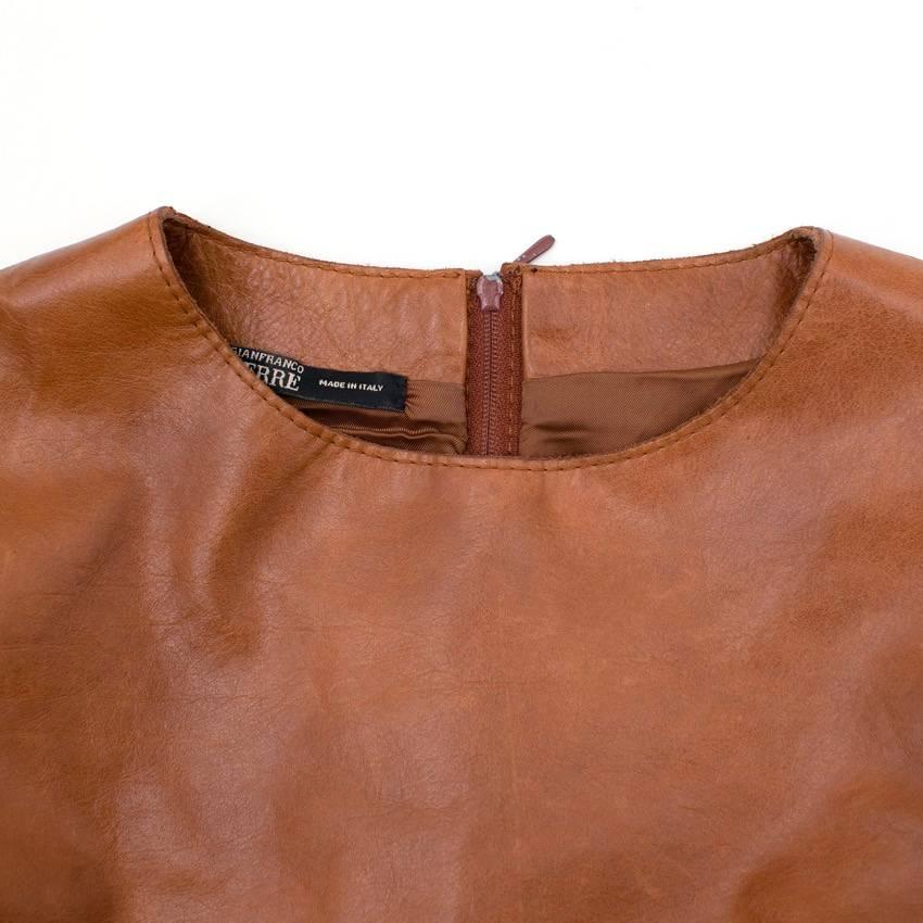 Gianfranco Ferre Leather Top For Sale 1