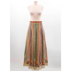 Valentino Tribal Print Maxi Skirt