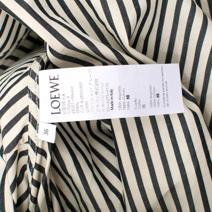 Women's Loewe Striped Shirt Dress For Sale